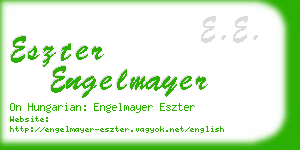 eszter engelmayer business card